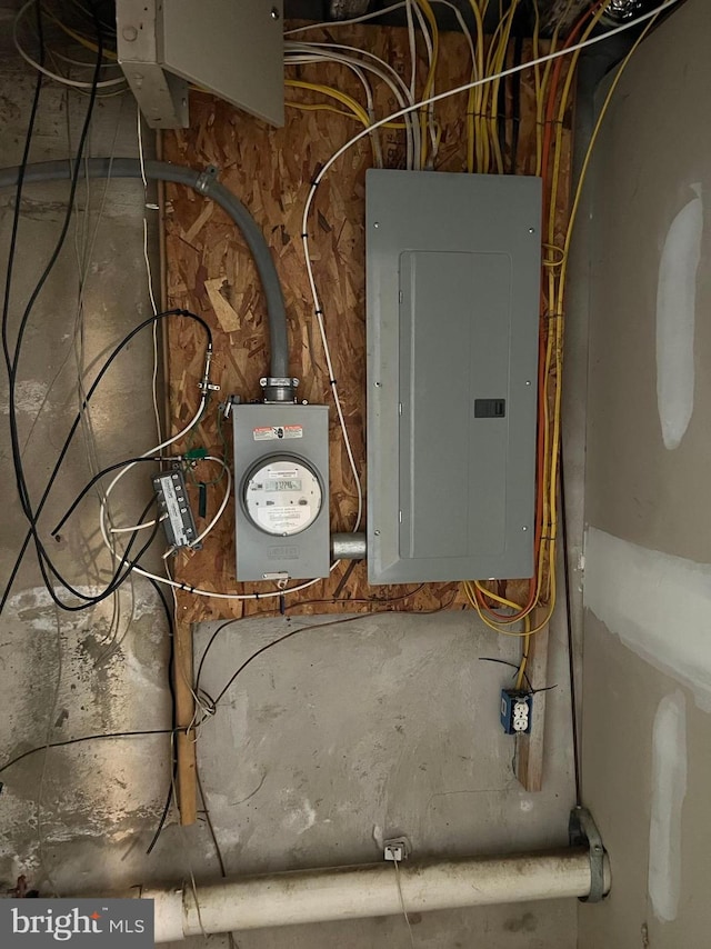 utility room with electric panel