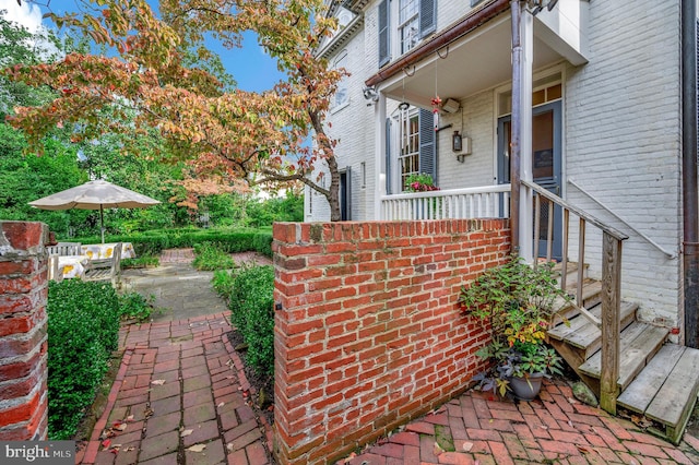 exterior space with a patio