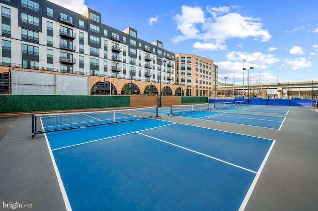 view of tennis court