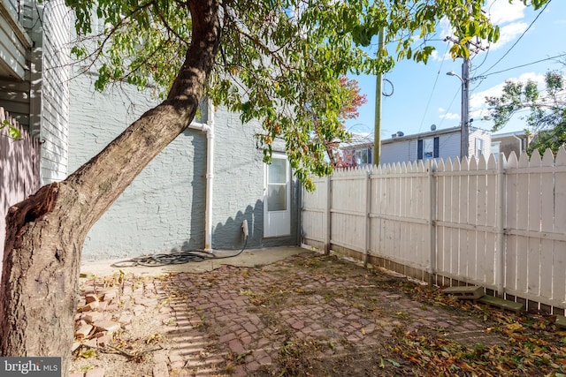 view of yard with a patio