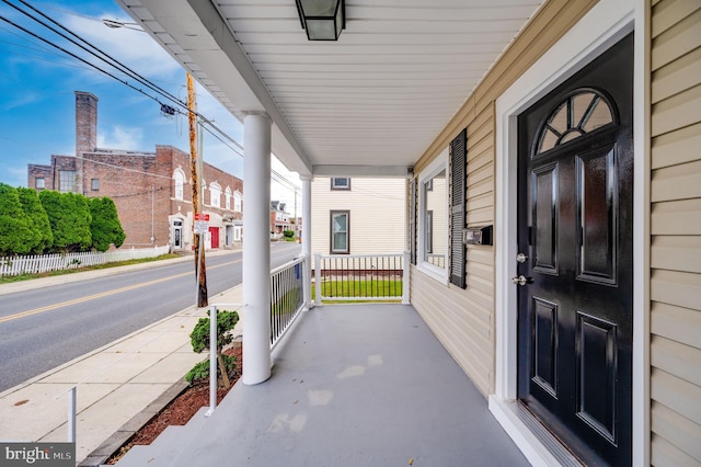 view of patio / terrace featuring covered porch