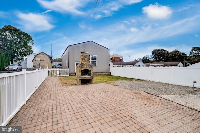 rear view of property with a patio