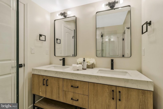 bathroom with vanity