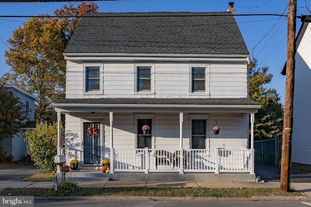 view of front facade with covered porch