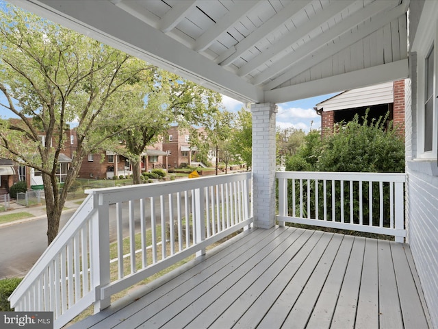 view of wooden terrace