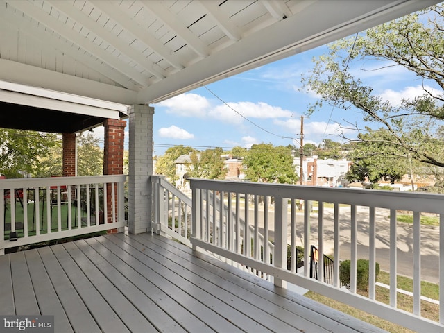 view of wooden terrace