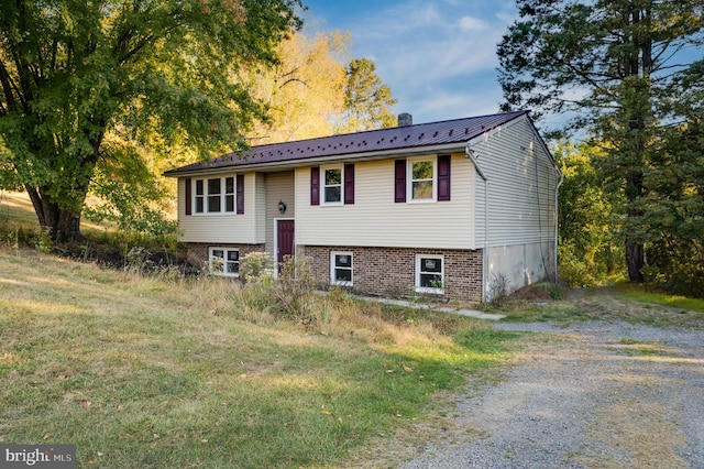 view of split foyer home