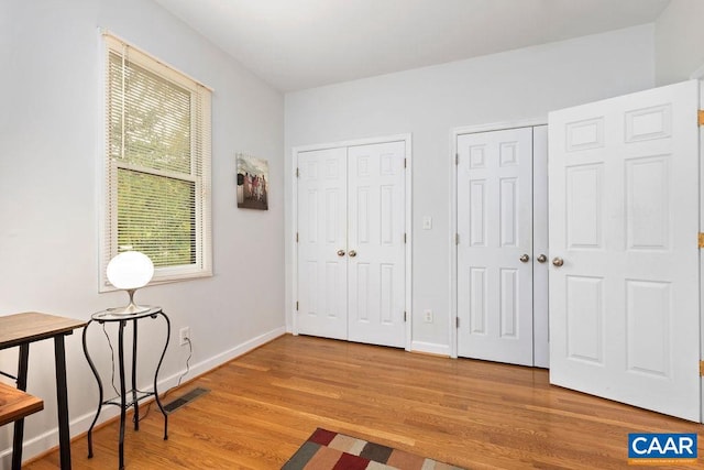 foyer featuring light hardwood / wood-style flooring