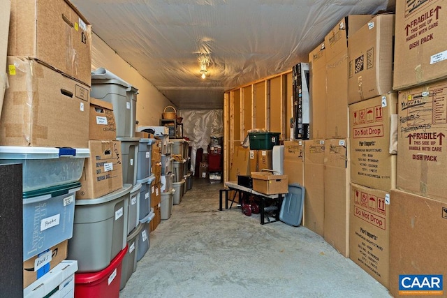 view of storage