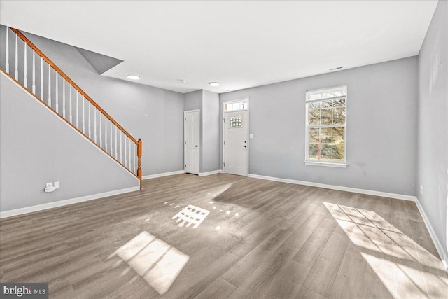 entryway featuring hardwood / wood-style floors