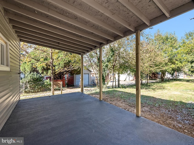 714 W Stephen St, Martinsburg, WV 25401 - view of patio / terrace featuring an outbuilding