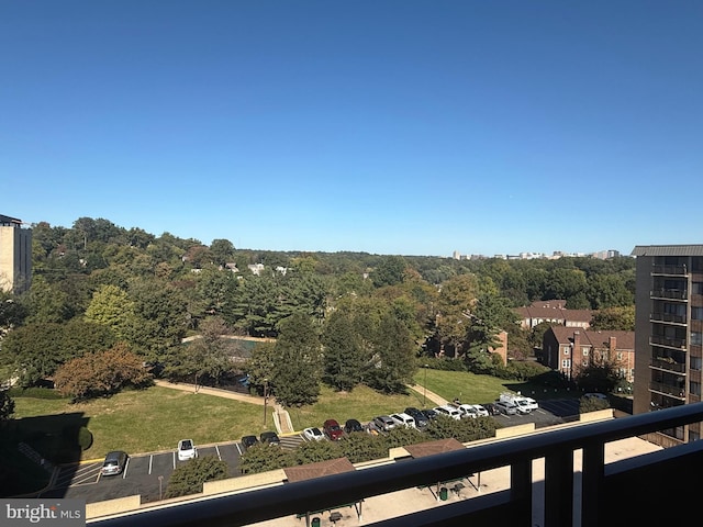 view of balcony