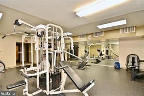 view of exercise room