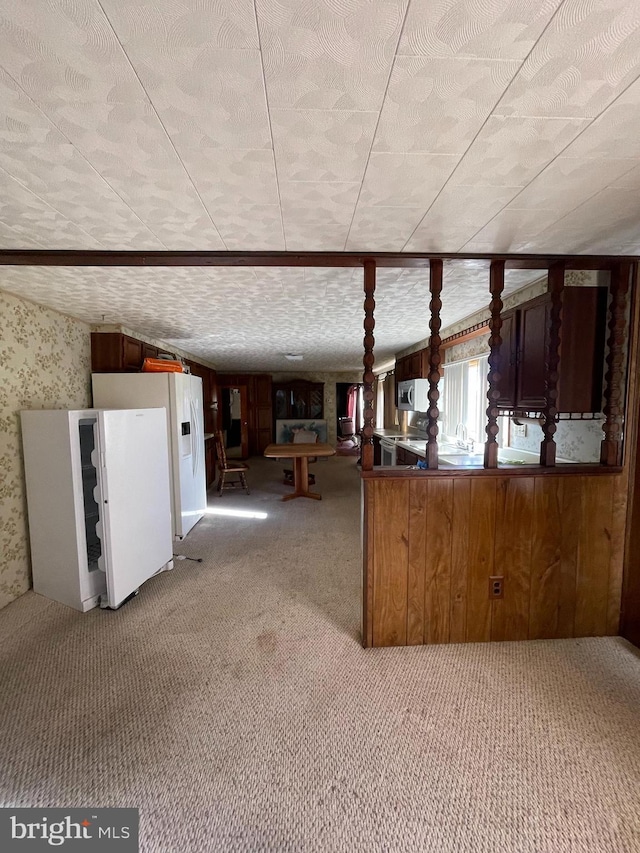 20403 Morgan St SW, Midlothian, MD 21543 - interior space with wooden walls and carpet floors