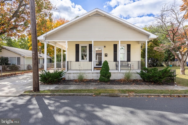 bungalow with a porch