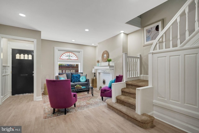 interior space featuring light hardwood / wood-style flooring