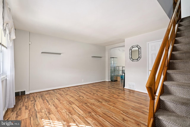 interior space featuring light wood-type flooring