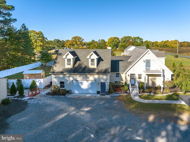 view of front of house featuring a garage