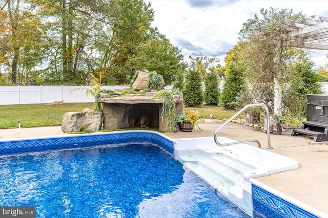 view of pool with a patio