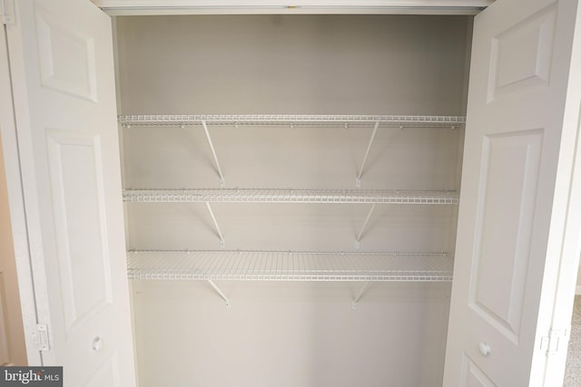 view of closet