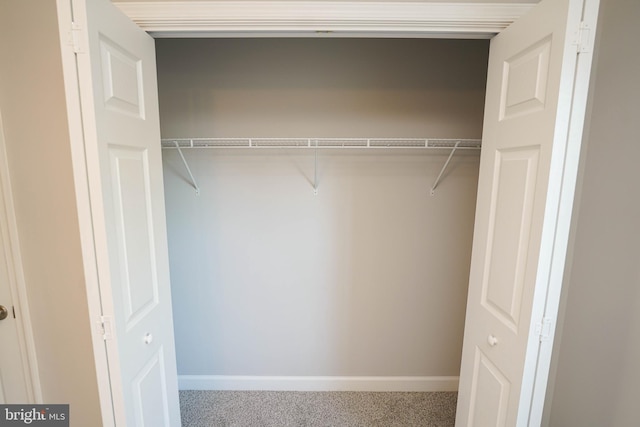 view of closet