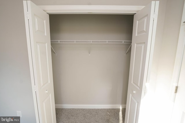 view of closet