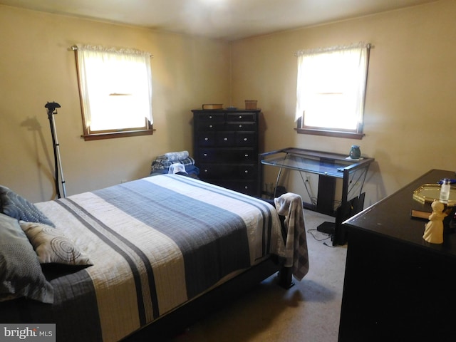 bedroom featuring carpet floors