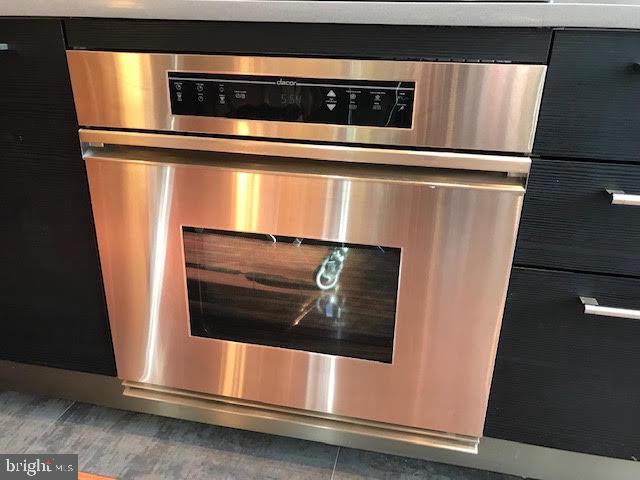 details with stainless steel oven