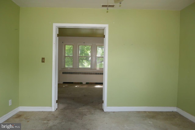 interior space with radiator