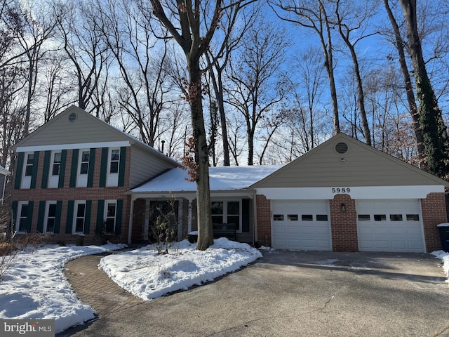 view of front of house featuring a garage