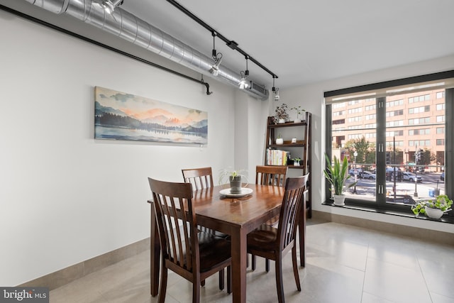 view of dining area