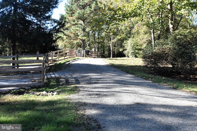 view of road