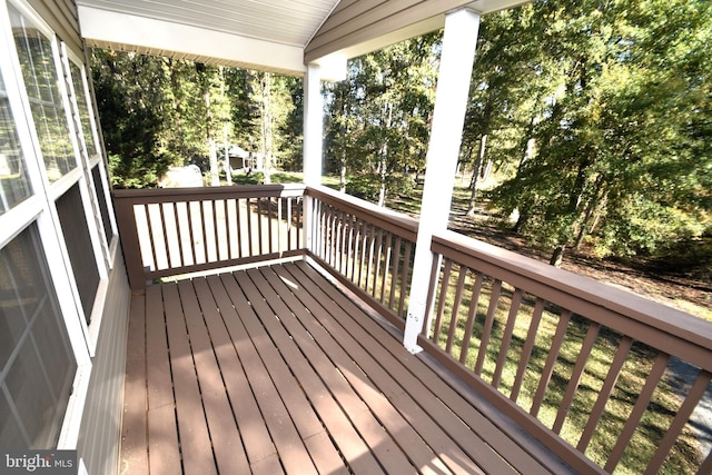 view of wooden terrace