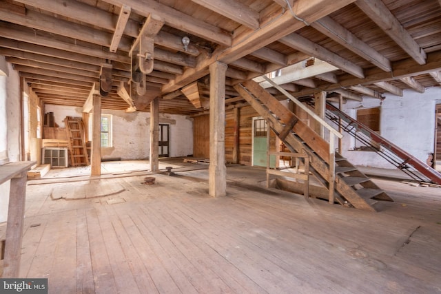 interior space featuring hardwood / wood-style floors