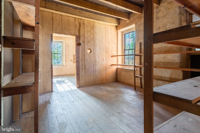 interior space featuring hardwood / wood-style floors and a healthy amount of sunlight
