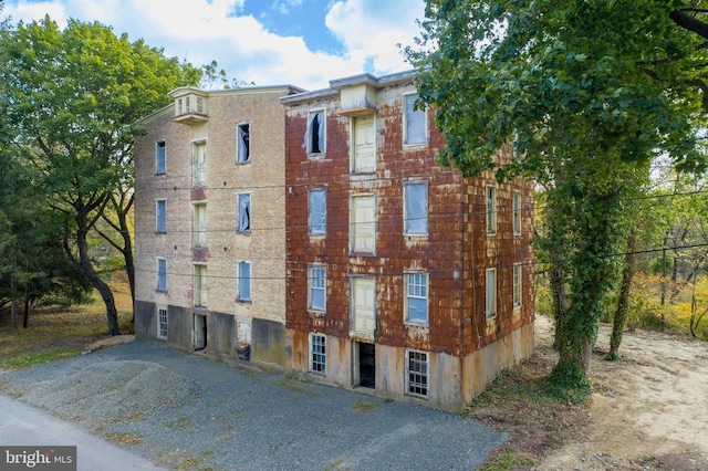 view of property