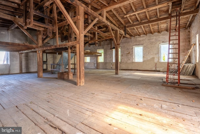 miscellaneous room featuring wood-type flooring