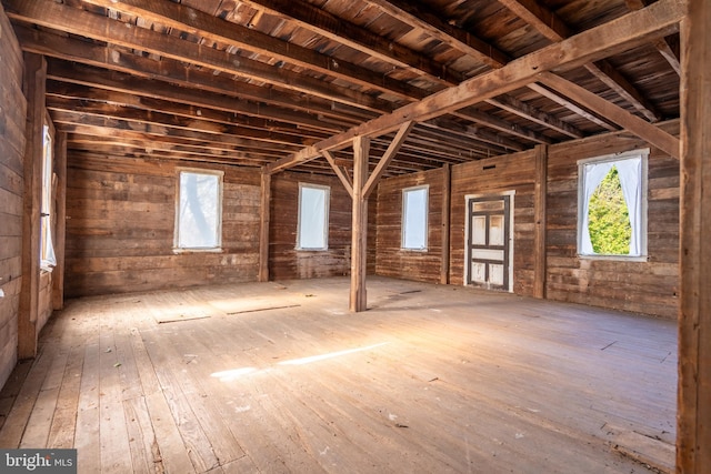 miscellaneous room featuring hardwood / wood-style floors