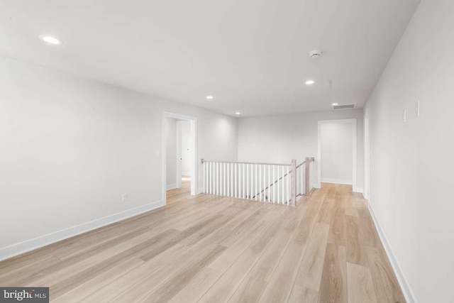 interior space featuring light wood-type flooring