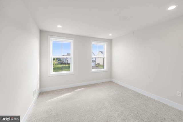 view of carpeted empty room