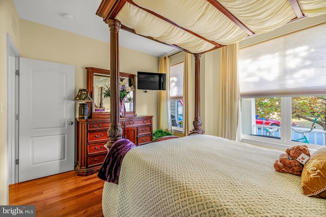 bedroom featuring hardwood / wood-style floors