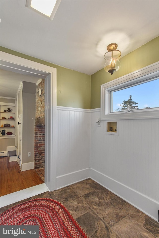 interior space featuring dark hardwood / wood-style floors