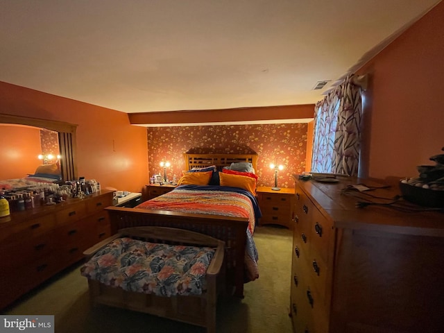 bedroom featuring carpet floors