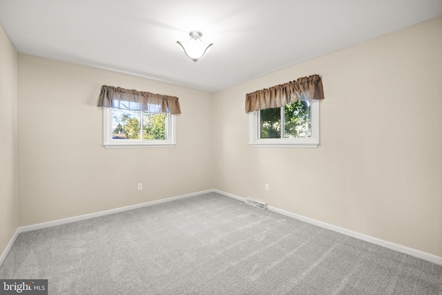 carpeted empty room with plenty of natural light