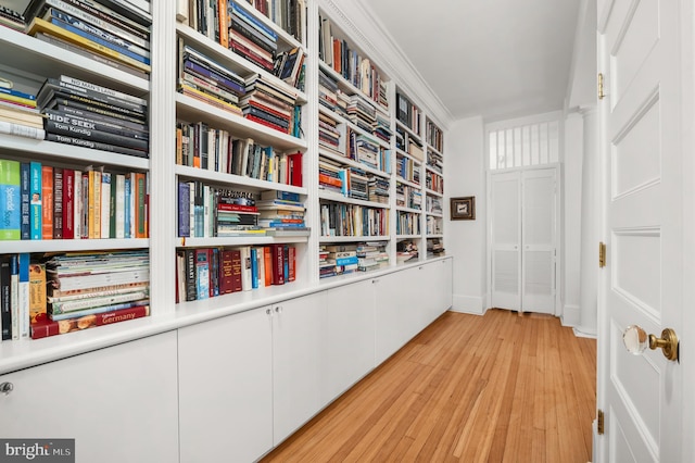 interior space featuring light hardwood / wood-style floors