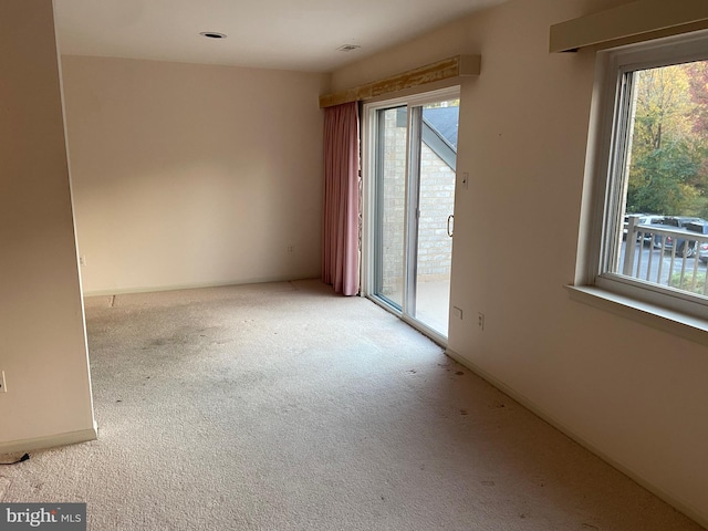 view of carpeted empty room