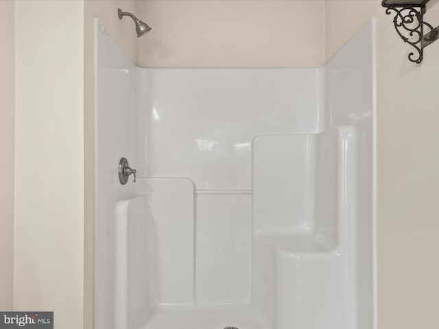 bathroom with a shower