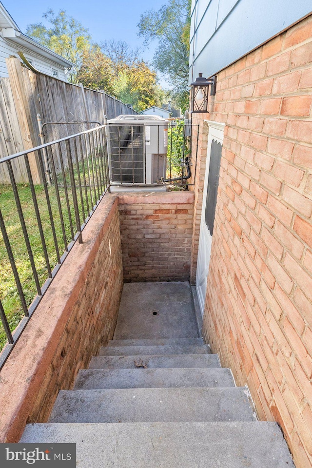 view of stairway