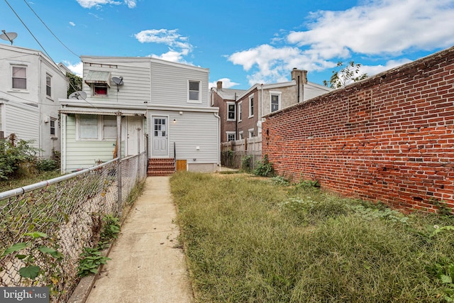 view of rear view of property