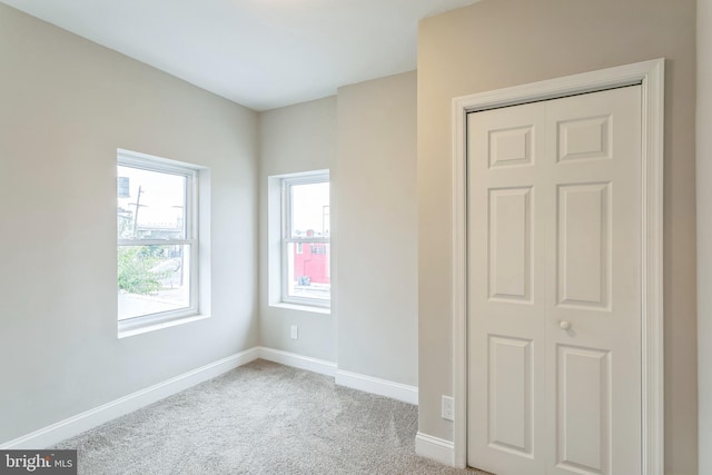 view of carpeted empty room